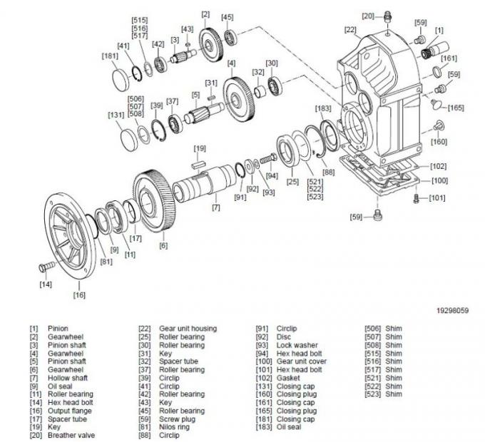 Eurodrive F 평행선 갱구 나선형 Gearmotors를 꿰매십시오